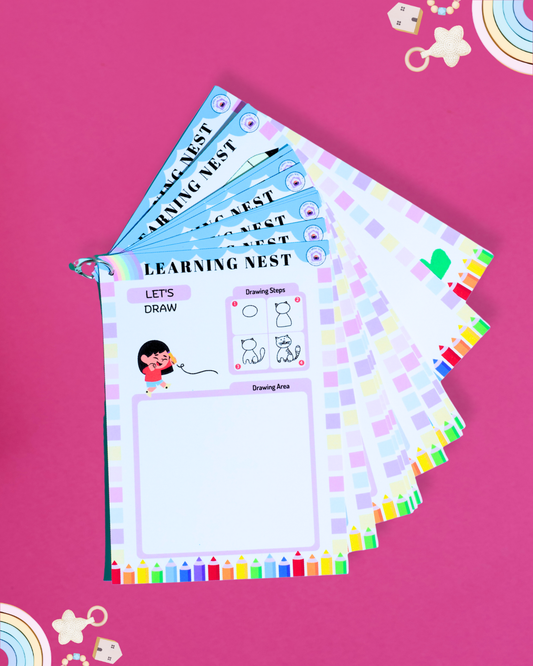 Draw & Imagine – Skill-Building Drawing Sheets for Kids (5+)