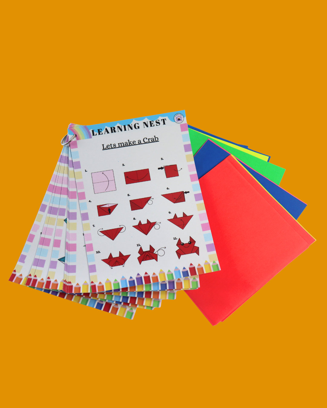 Origami Sheets Volume 2 – Skill Builder Paper Folding Kit (Age 5+)
