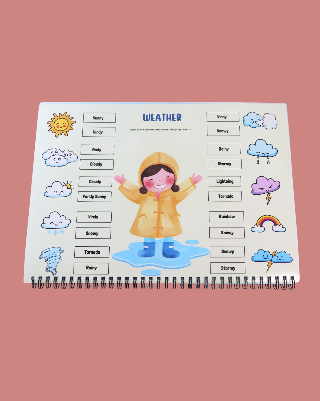 Season & Weather Activity Book Set – Explore Nature Through Fun Learning! (Ages 4+)