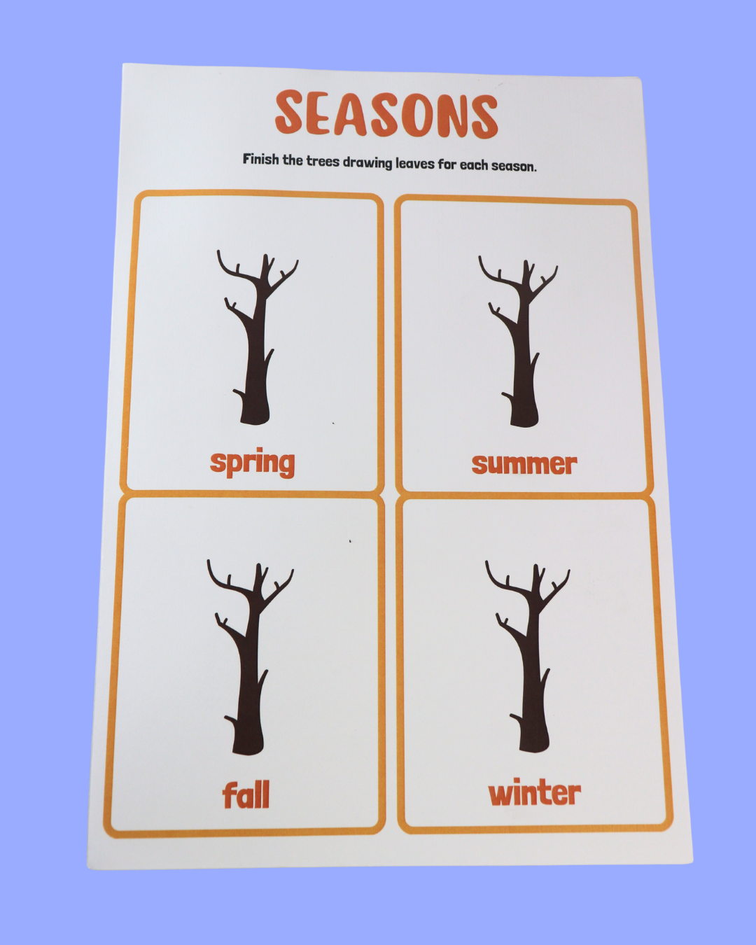 Season & Weather Activity Book Set – Explore Nature Through Fun Learning! (Ages 4+)