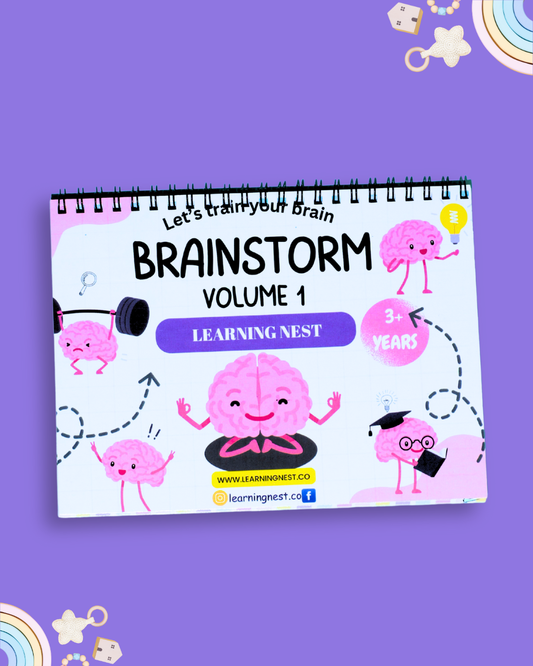 Brainstorm Book – Fun Learning Activities for Toddlers (3+) Volume 1