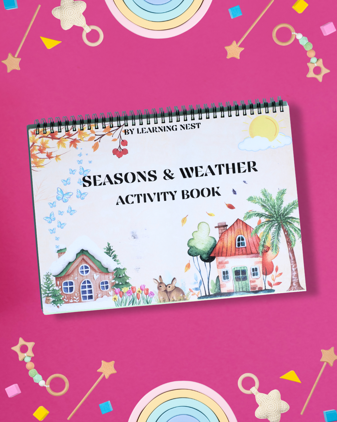 Season & Weather Activity Book Set – Explore Nature Through Fun Learning! (Ages 4+)