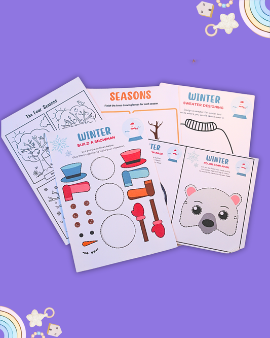 Season & Weather Activity Book Set – Explore Nature Through Fun Learning! (Ages 4+)