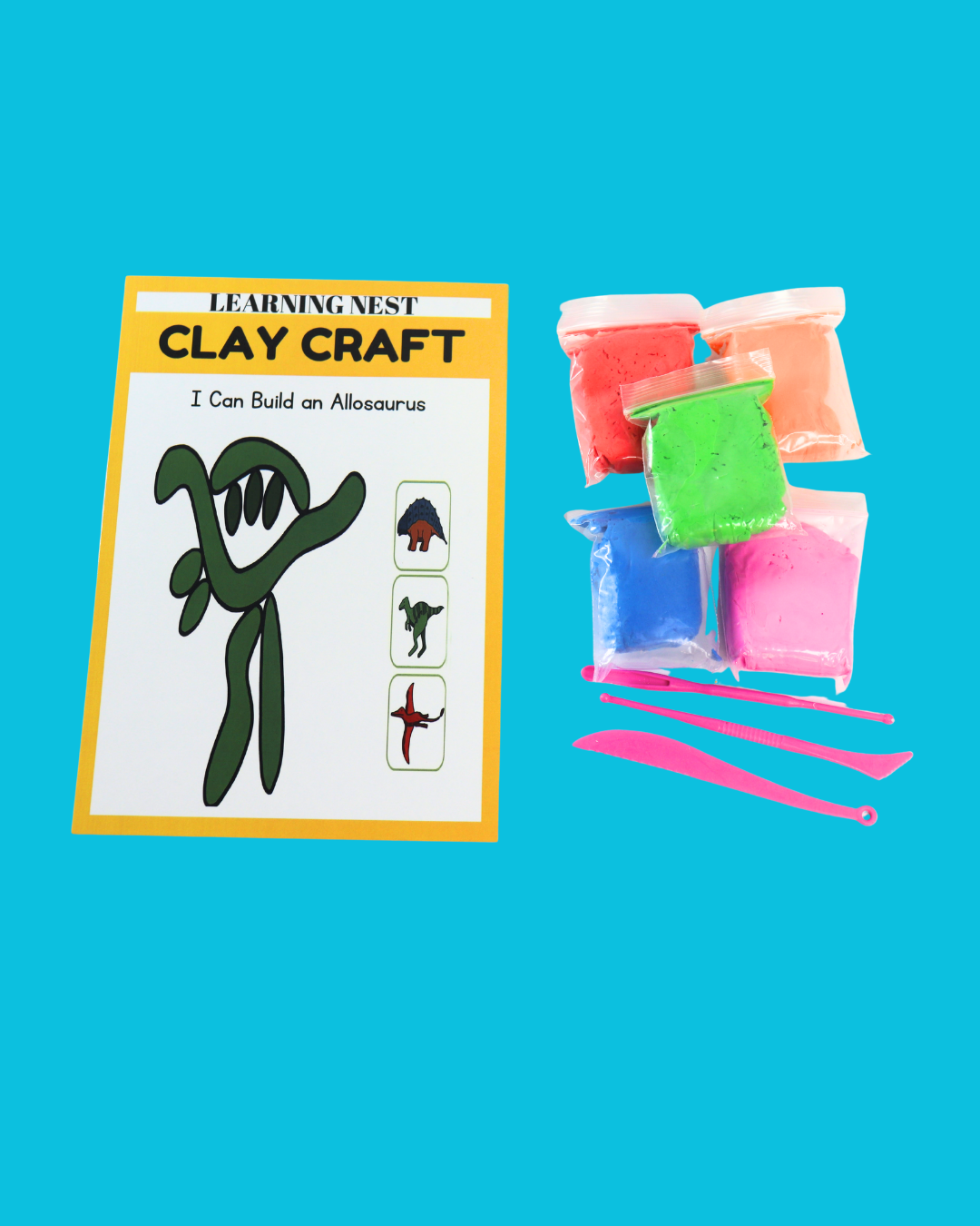 Clay Fun with Books – Hands-On Learning DIY Kit (Age 4+)