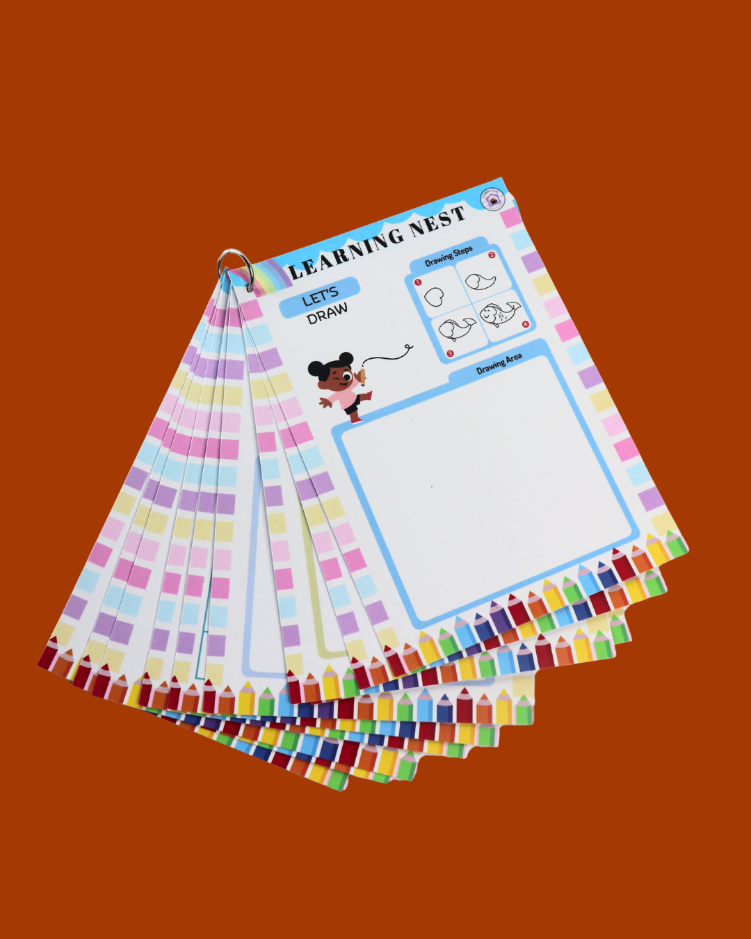 Draw & Imagine – Skill-Building Drawing Sheets for Kids (5+)